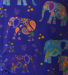 Boho Elephants Purple Print