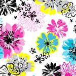 Floral Grunge Print